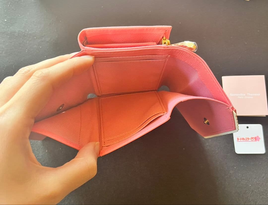 サマンサタバサ 二つ折り財布 ピンク 限定コラボ品