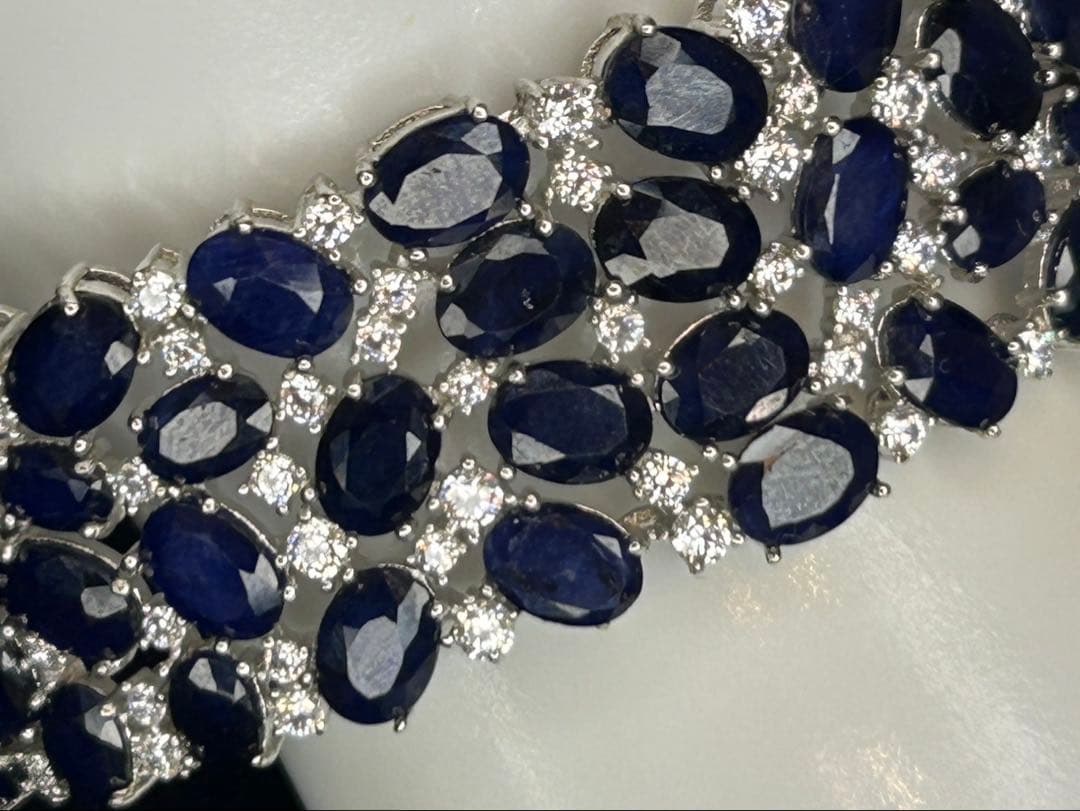 即*中様 天然石サファイアバングル