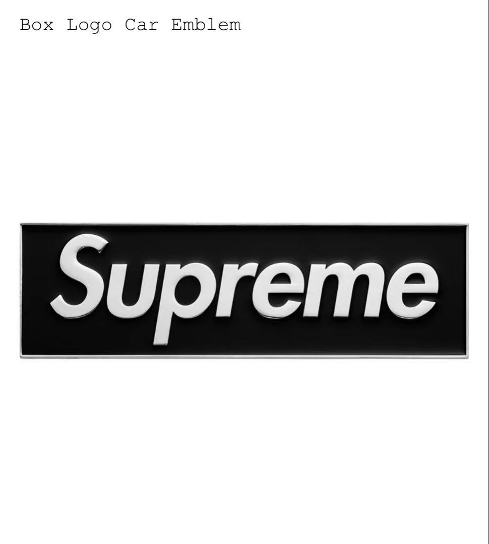 Supreme Box Logo Car Emblemボックスロゴエンブレム黒