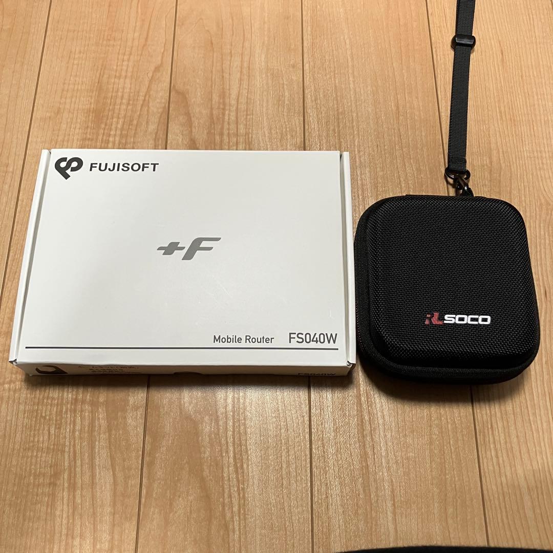 富士ソフト +F FS040W モバイル Wi-Fi ルーター SIMフリー