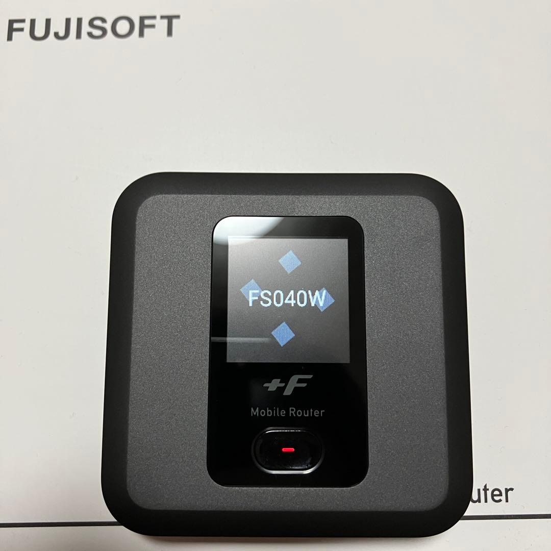 富士ソフト +F FS040W モバイル Wi-Fi ルーター SIMフリー