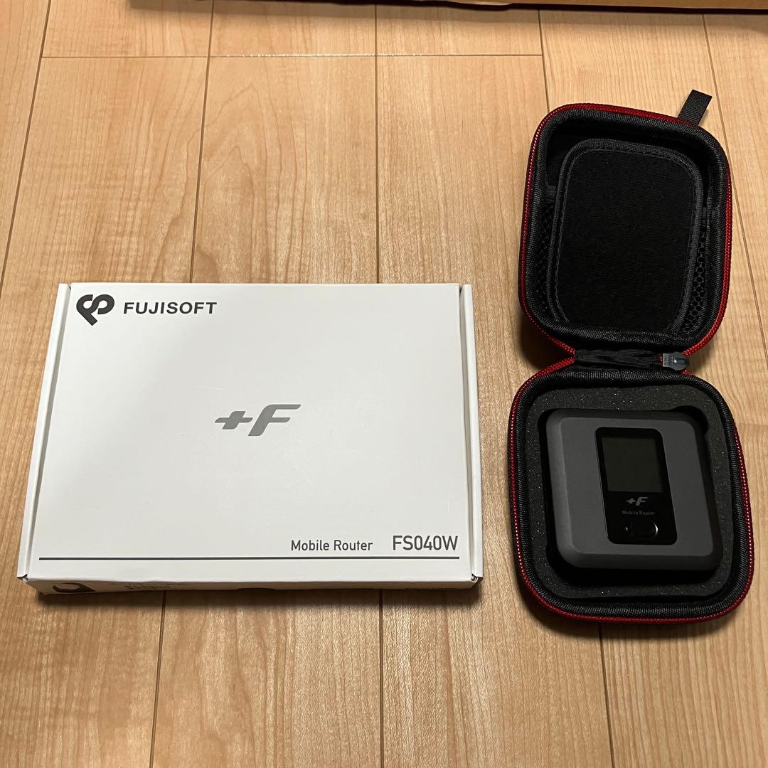 富士ソフト +F FS040W モバイル Wi-Fi ルーター SIMフリー