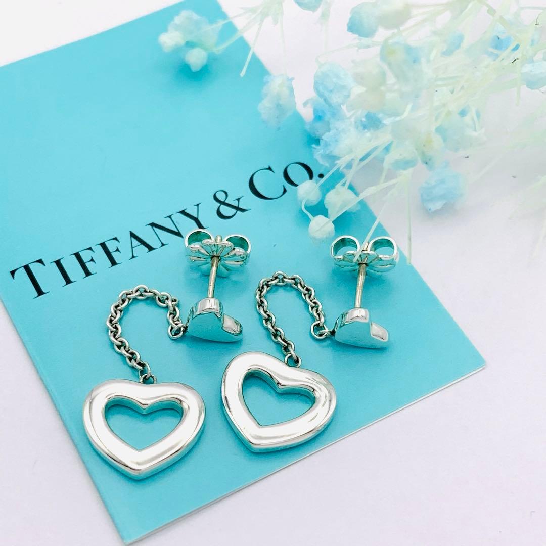極美品 ティファニー ハートリング ドロップ ピアス シルバー925