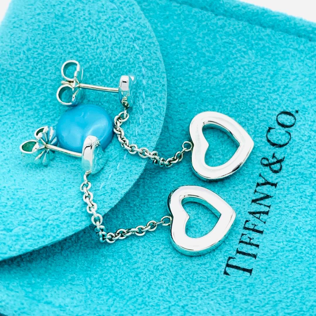 極美品 ティファニー ハートリング ドロップ ピアス シルバー925