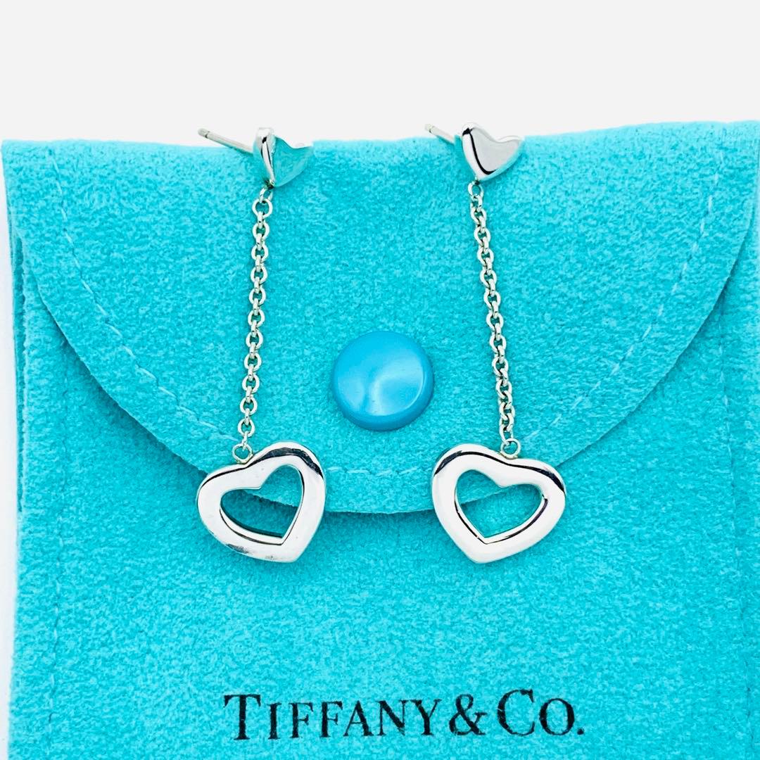 極美品 ティファニー ハートリング ドロップ ピアス シルバー925