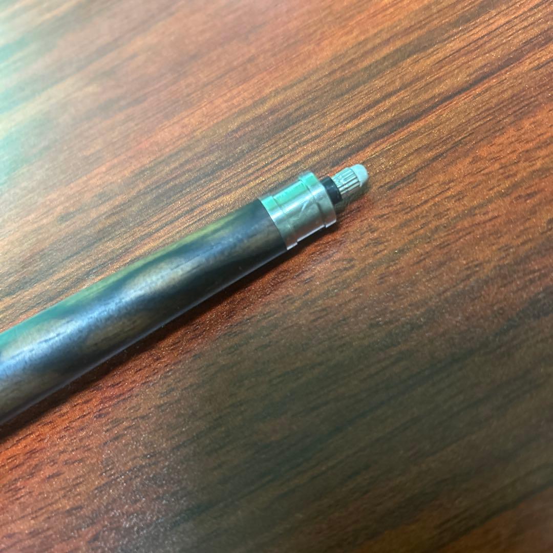 工房楔　黒柿孔雀木　0.5mm シャーペン (※ペン立てのカニは付いてきません)