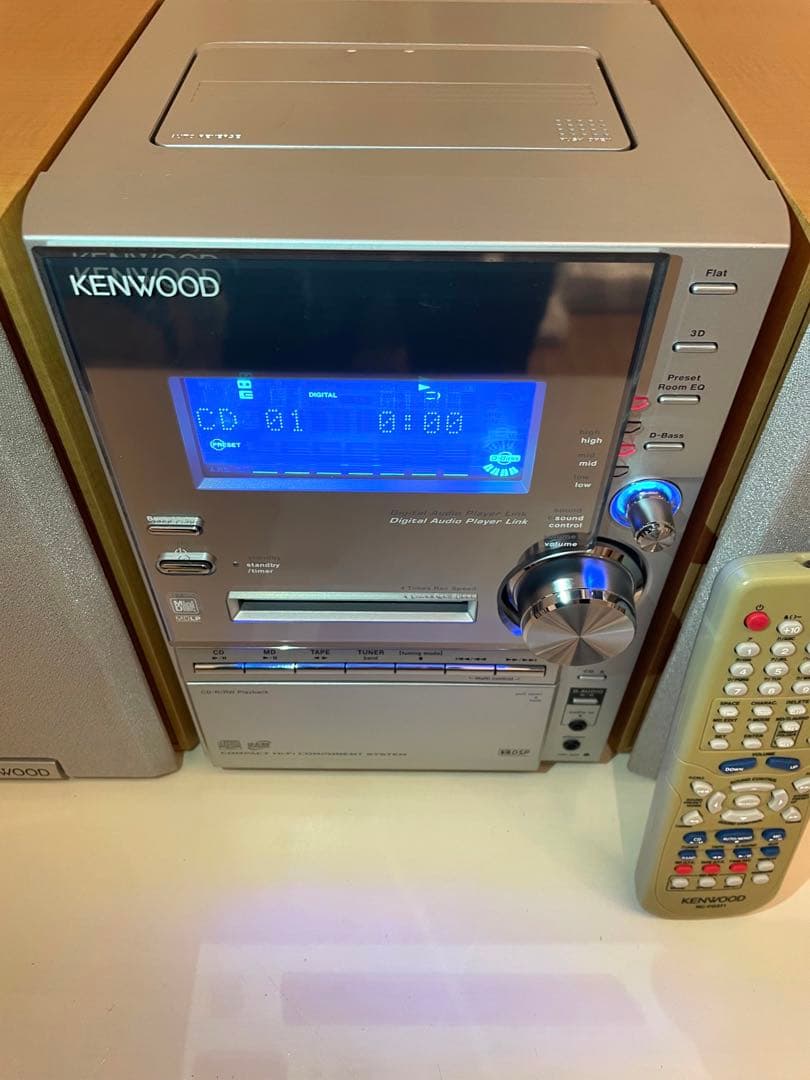 【良品】KENWOOD CD／MD／カセット／ラジオ／コンポ RXD-SV3MD