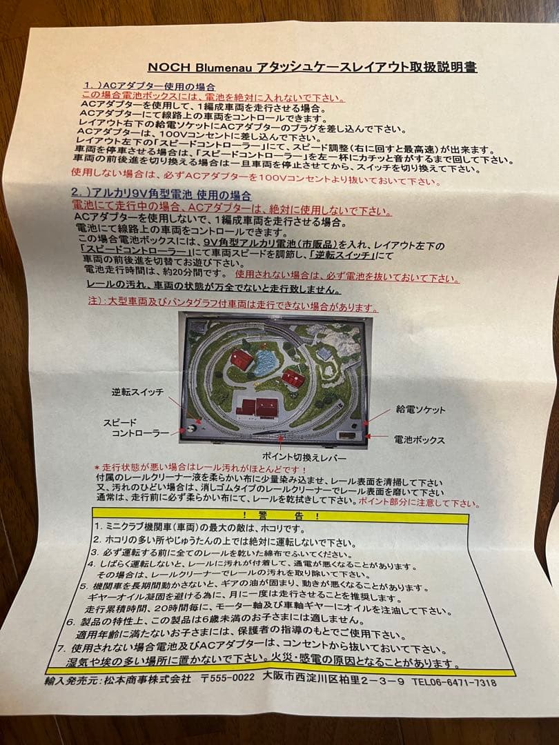 NOCH Railbag アタッシュケースレイアウト88100 Blumenau