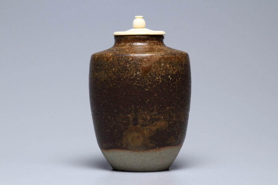 曹東憲　茶入　共箱　茶入れ　古美術品　骨董品　【正一古美術】