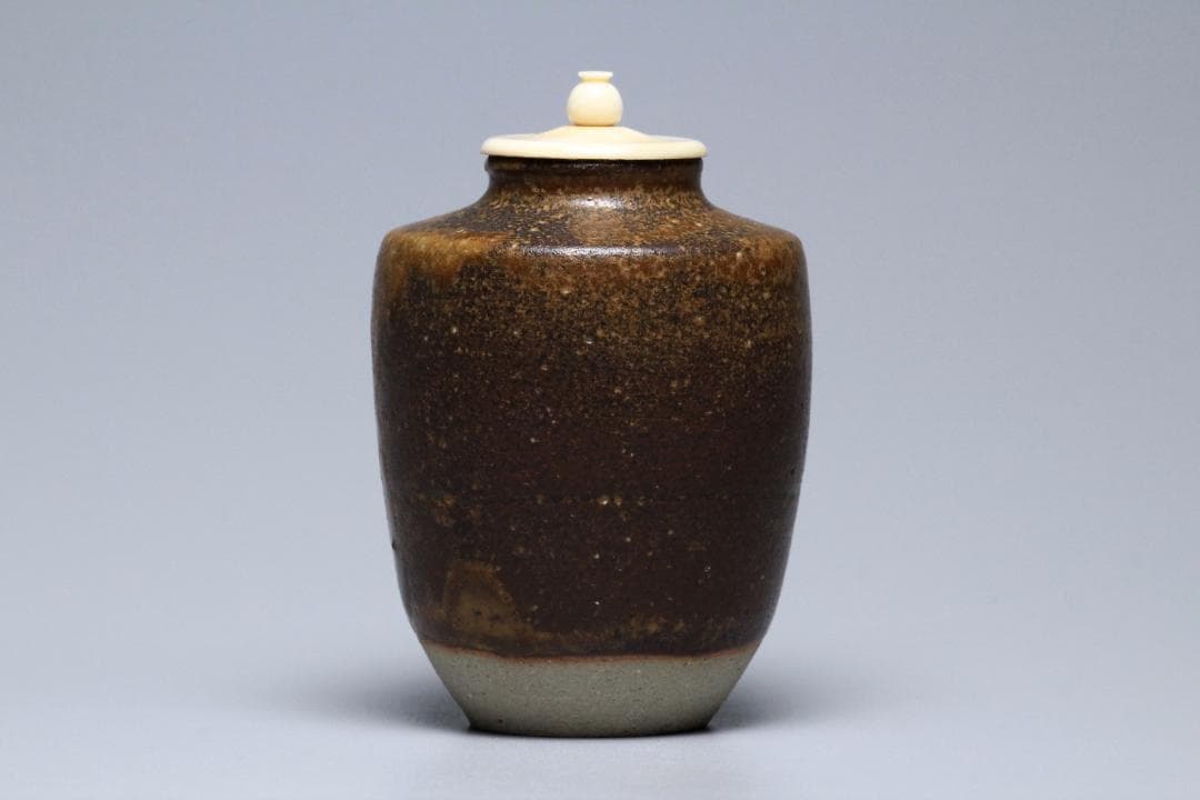 曹東憲　茶入　共箱　茶入れ　古美術品　骨董品　【正一古美術】