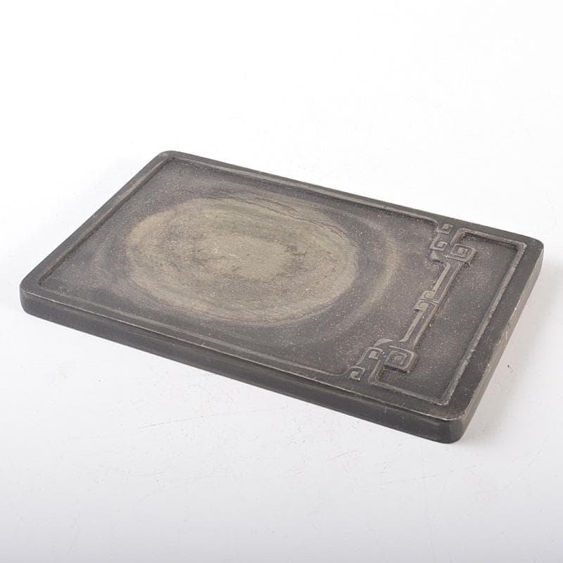 中国　細密彫刻　書道具　端渓硯　装飾端渓雕盒　M　7758E