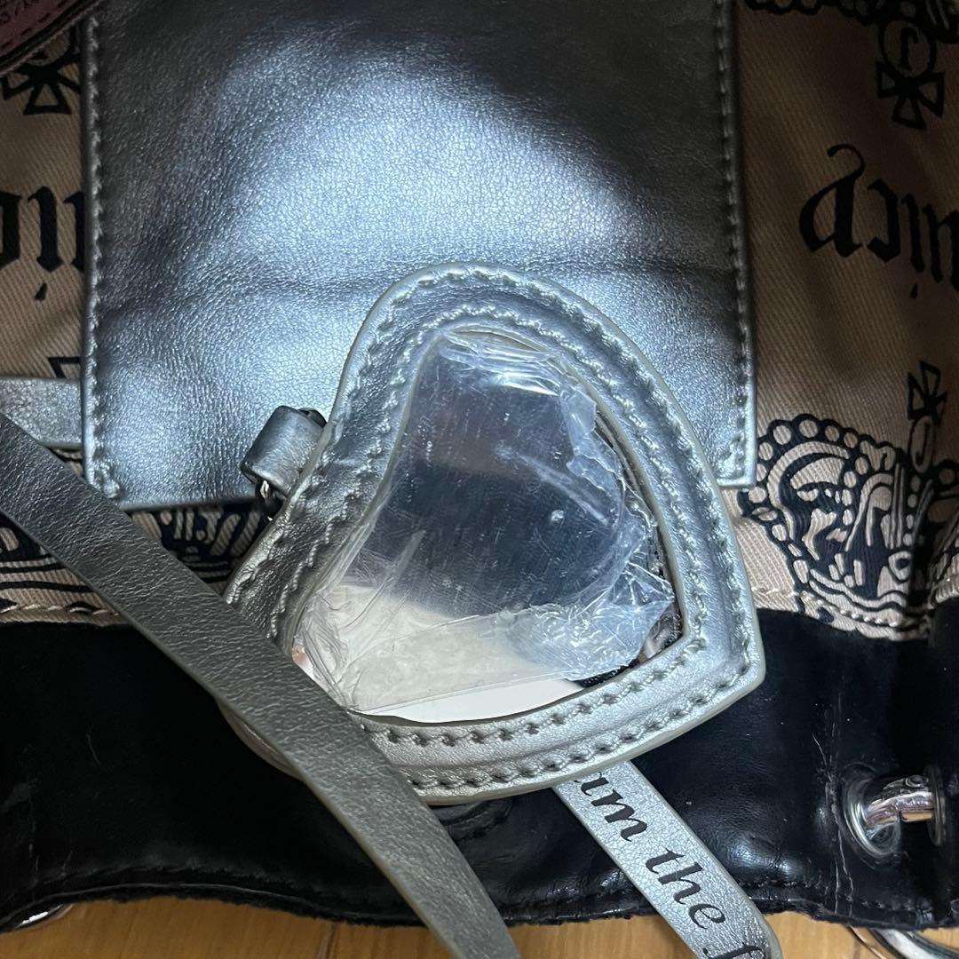 Juicy Couture 黒 ベロアハンドバッグ　y2k グランジ平成ギャル