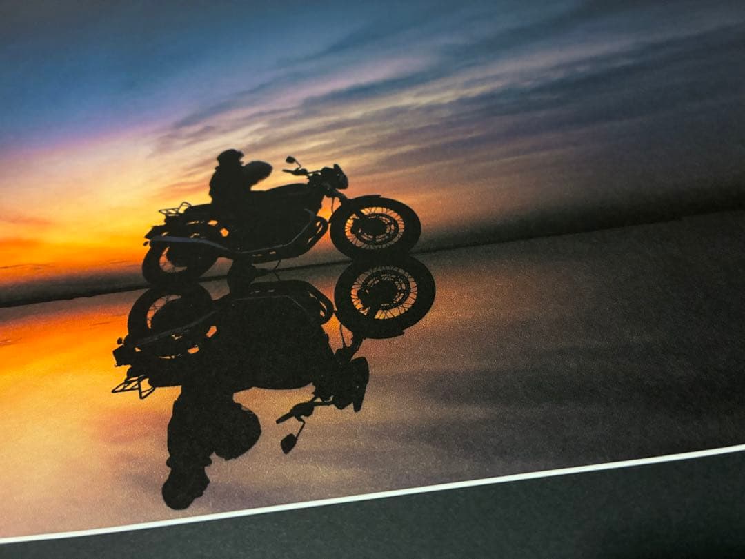 立澤重良アートフォト「ride to twilight」美濃和紙パネル装A2