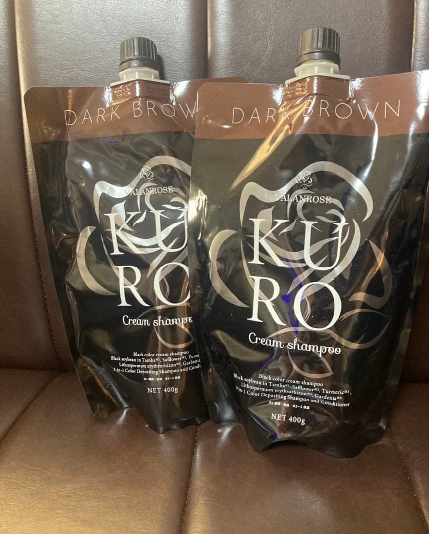 KURO クリームシャンプー ダークブラウン 400g