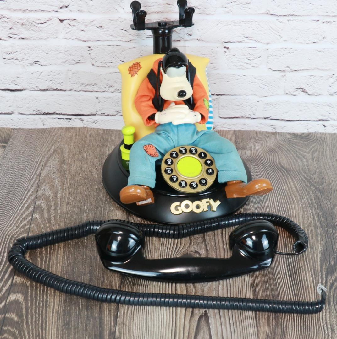 【ヴィンテージ】ディズニー　グーフィーの電話　美品