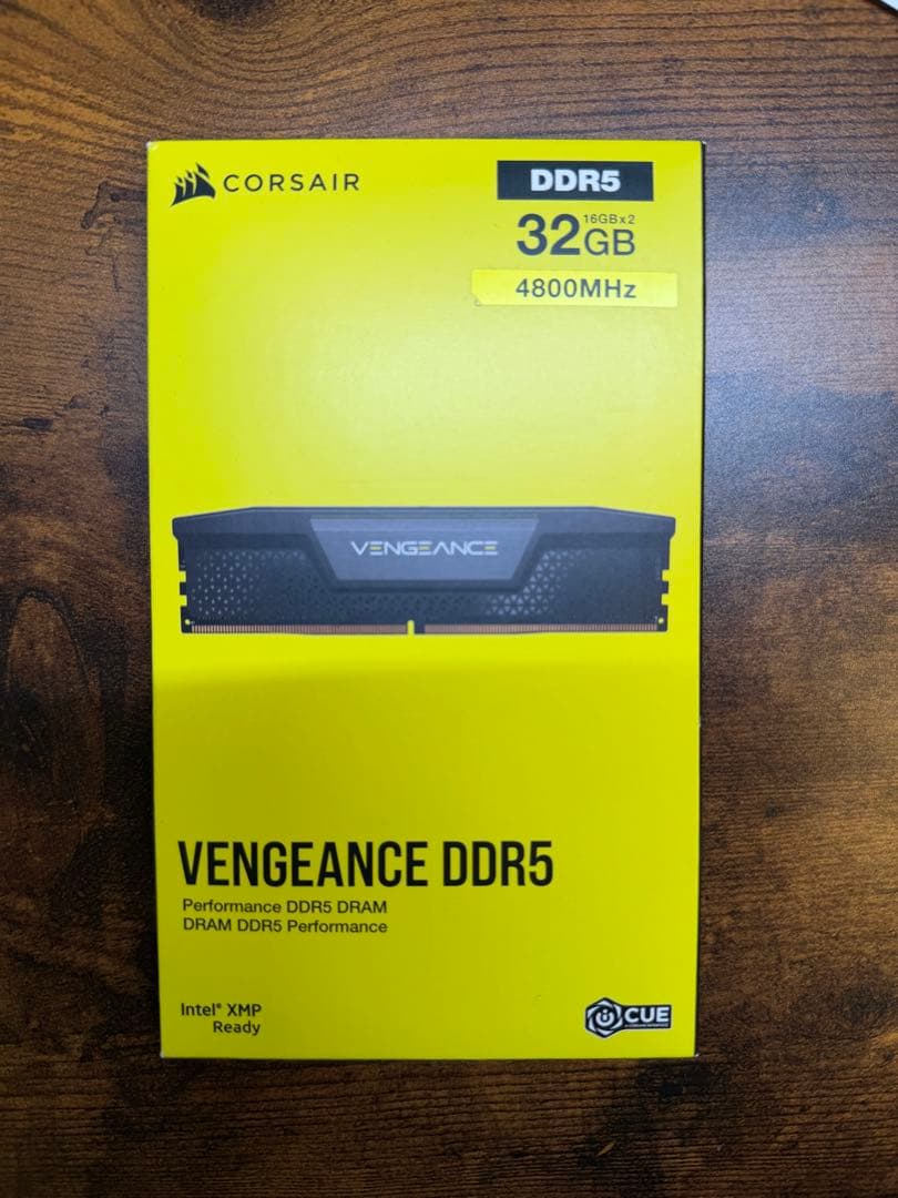 新品未使用　CORSAIR VENGEANCE DDR5-4800MHz 32G
