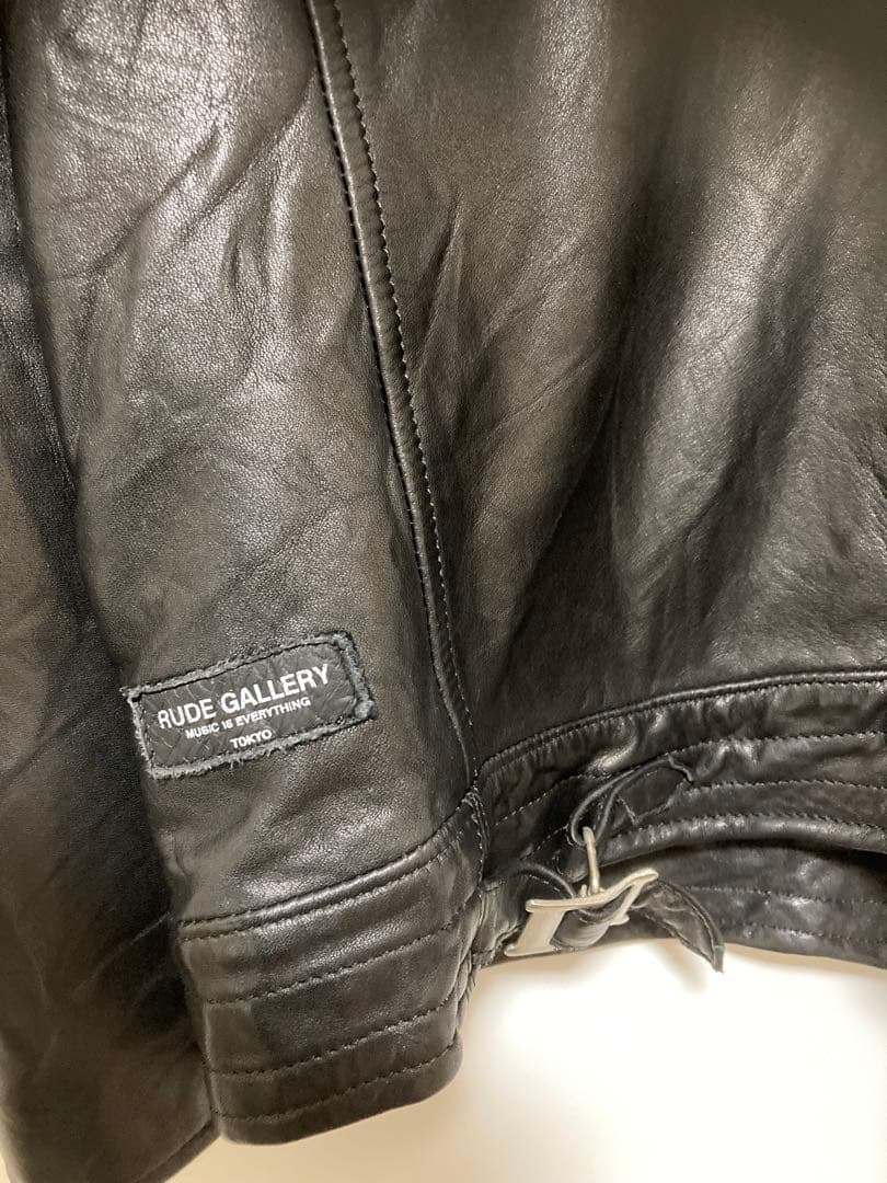 RUDE GALLERY シングルライダースジャケット ブラック