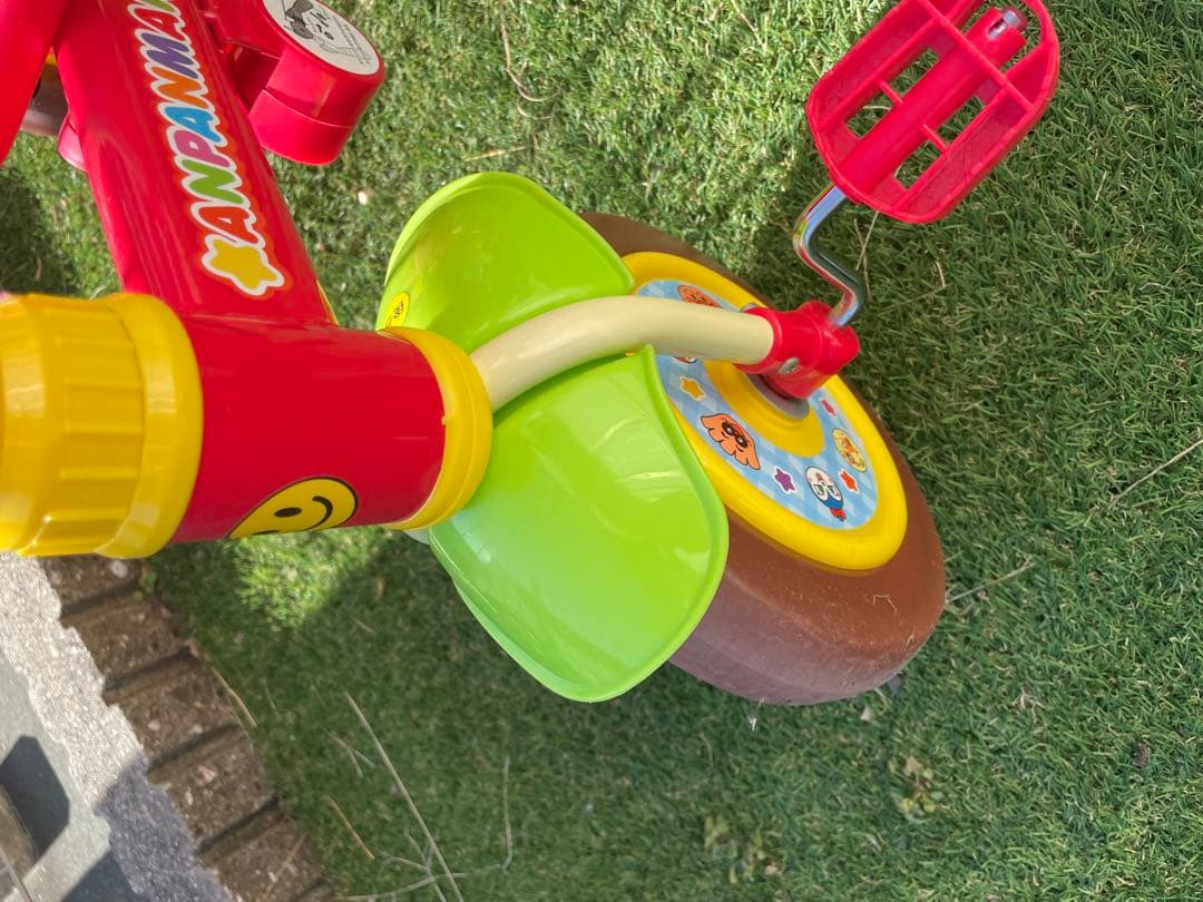 【美品】それいけ！アンパンマン ME 三輪車 押し棒付き