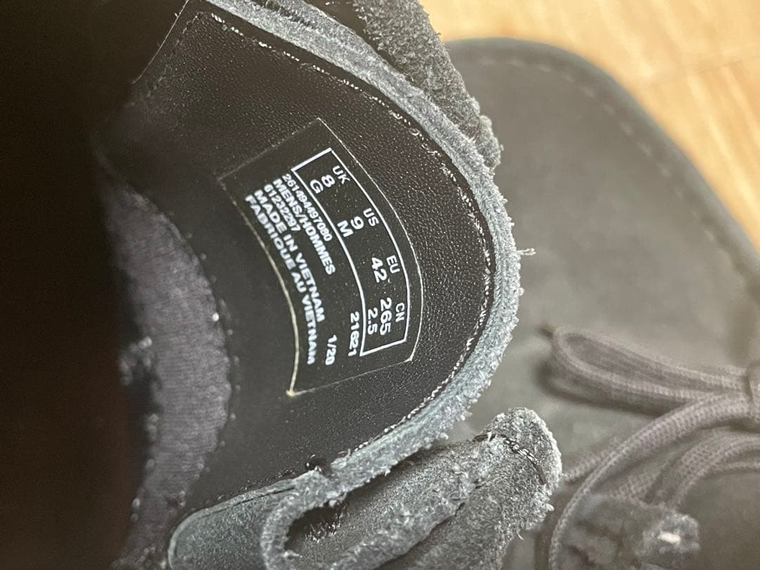 EU42 Clarks wallabee GTX クラークス　ワラビー　ブラック