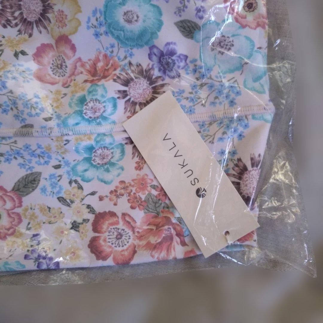 新品☆スカーラ☆エンブロイダリーブラトップ　L