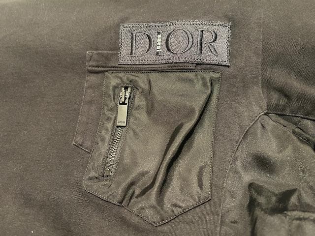 ♪送料無料★DIOR × sacai★名作コラボ★Tシャツ★異素材構築★黒★S♪