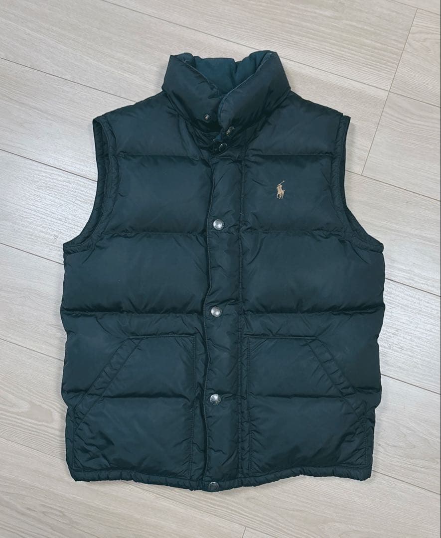 ラルフローレン ダウンベスト 黒 Mサイズ