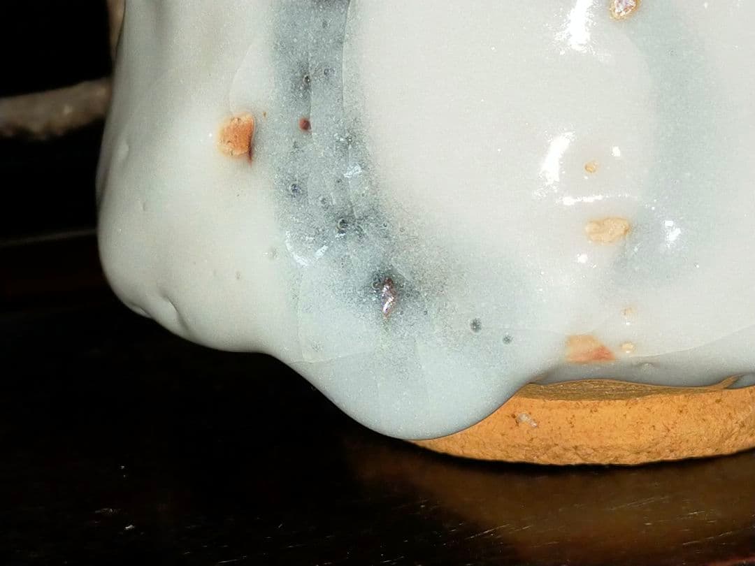 ♥美濃焼♥　志野　茶碗　⑥　無銘　茶道具　骨董　古玩