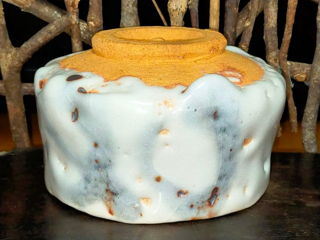 ♥美濃焼♥　志野　茶碗　⑥　無銘　茶道具　骨董　古玩