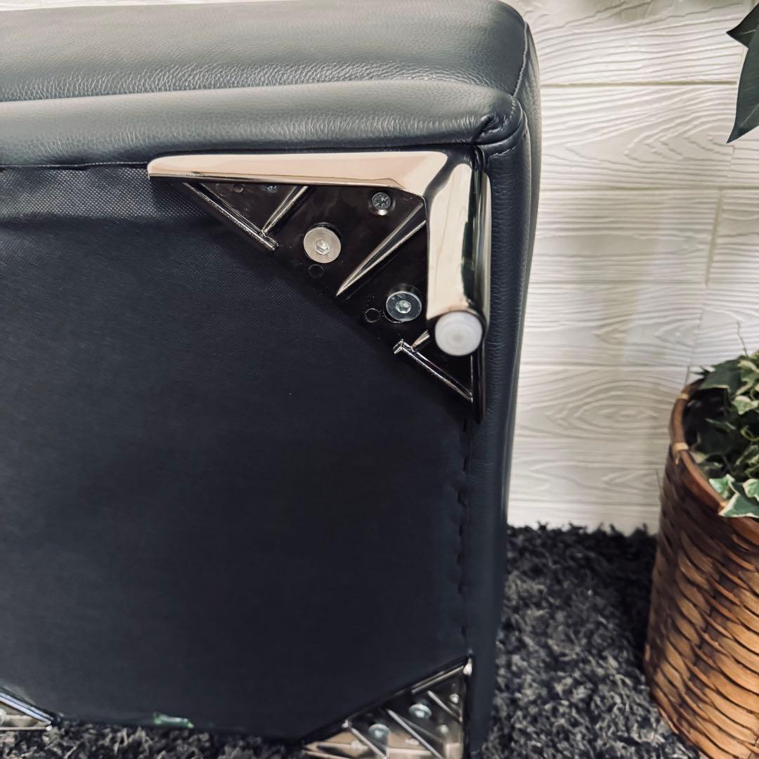 ワタリジャパン / HTL オットマン 総本革　濃紺 レザー