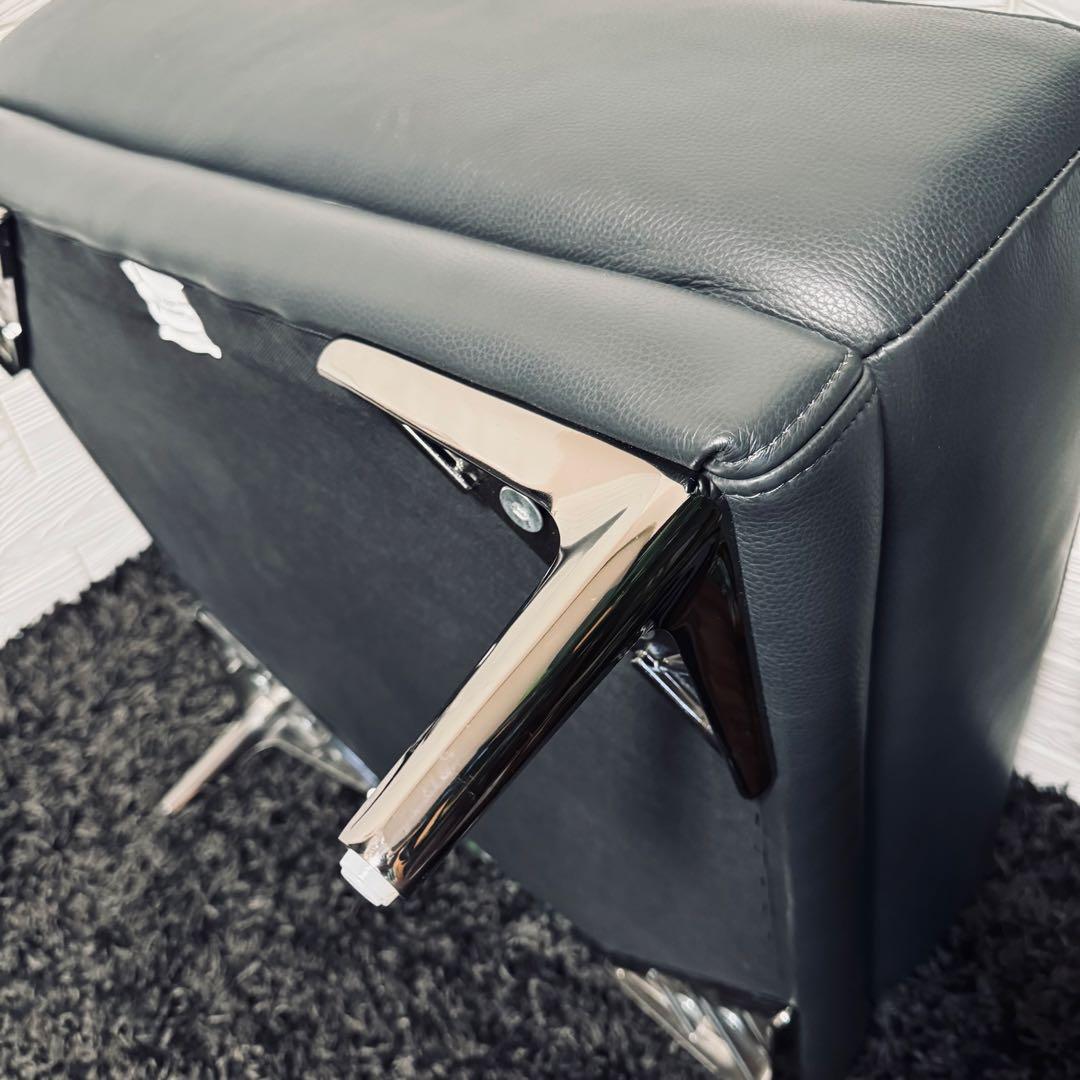 ワタリジャパン / HTL オットマン 総本革　濃紺 レザー