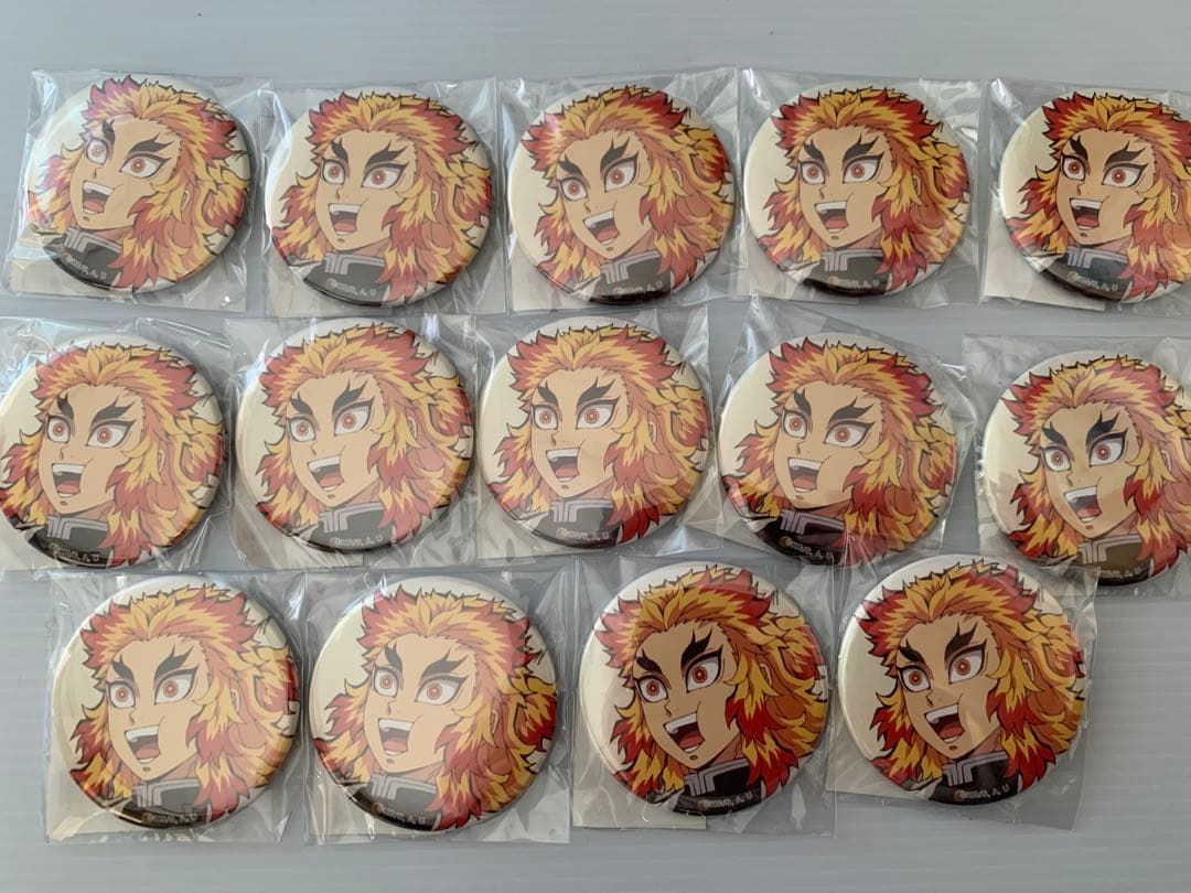 煉獄杏寿郎 WEBSHOPくじ 大正コソコソ噂話 F賞 57mm缶バッジ 14個