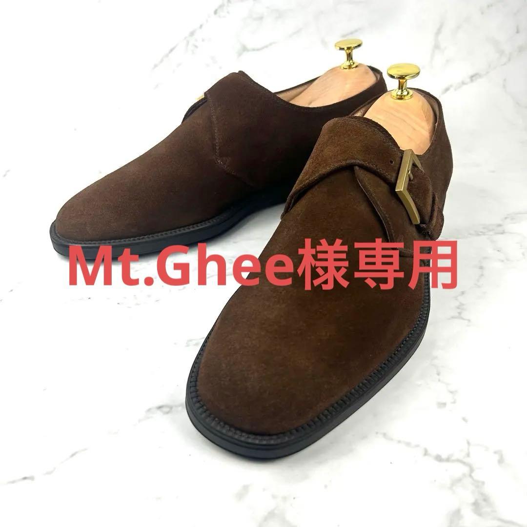 Salvatore Ferragamo シングルモンク スエード 25.5cm