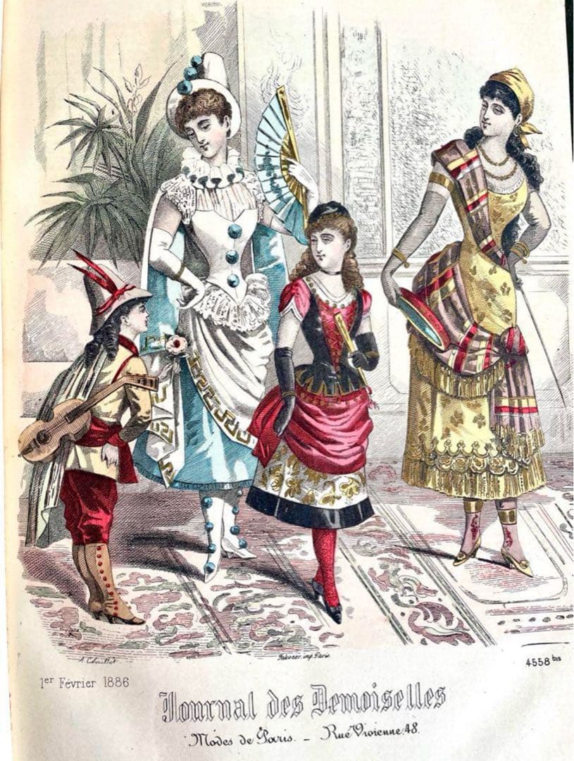 フランス1886年発行の古書（ジョルナル・デ・ドゥモワゼル）