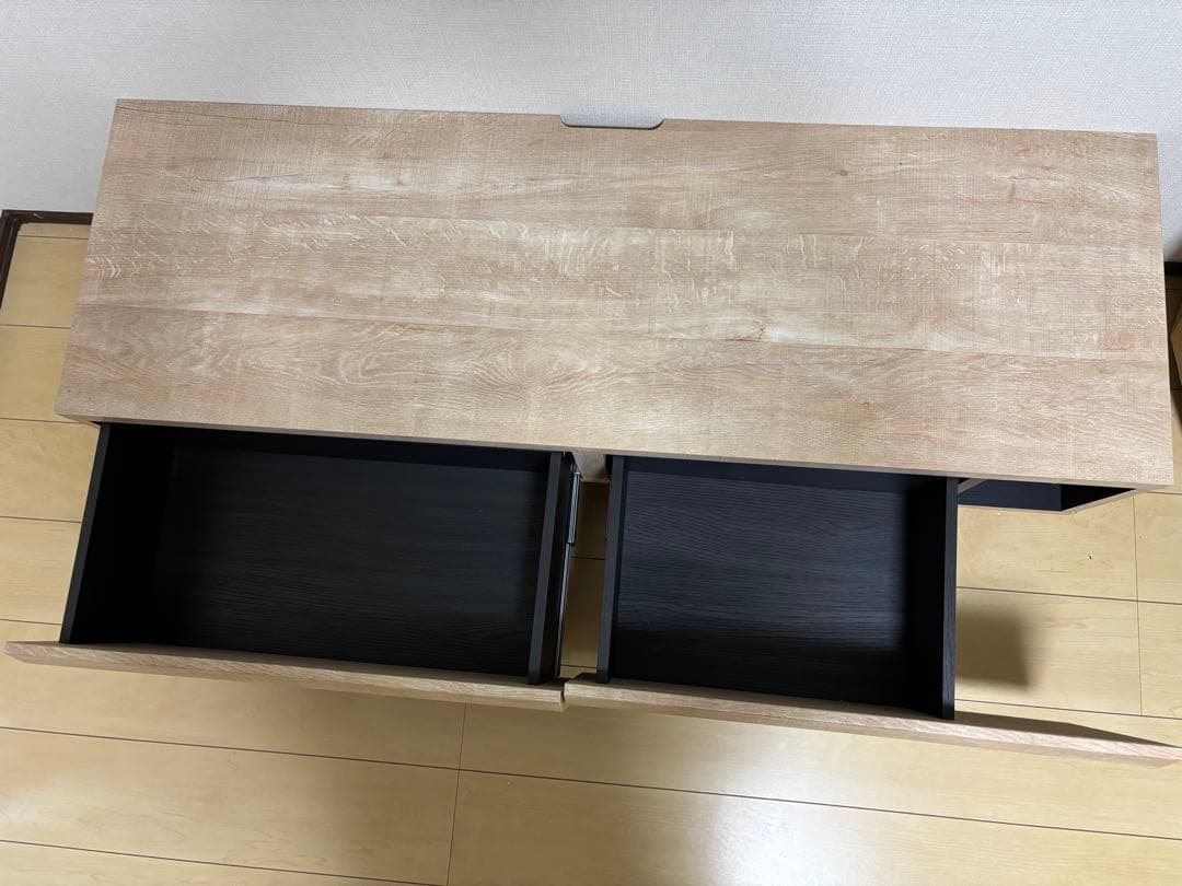 テレビ台 幅120cm 高さ36cm ナチュラルブラウン 50V型対応 組立済