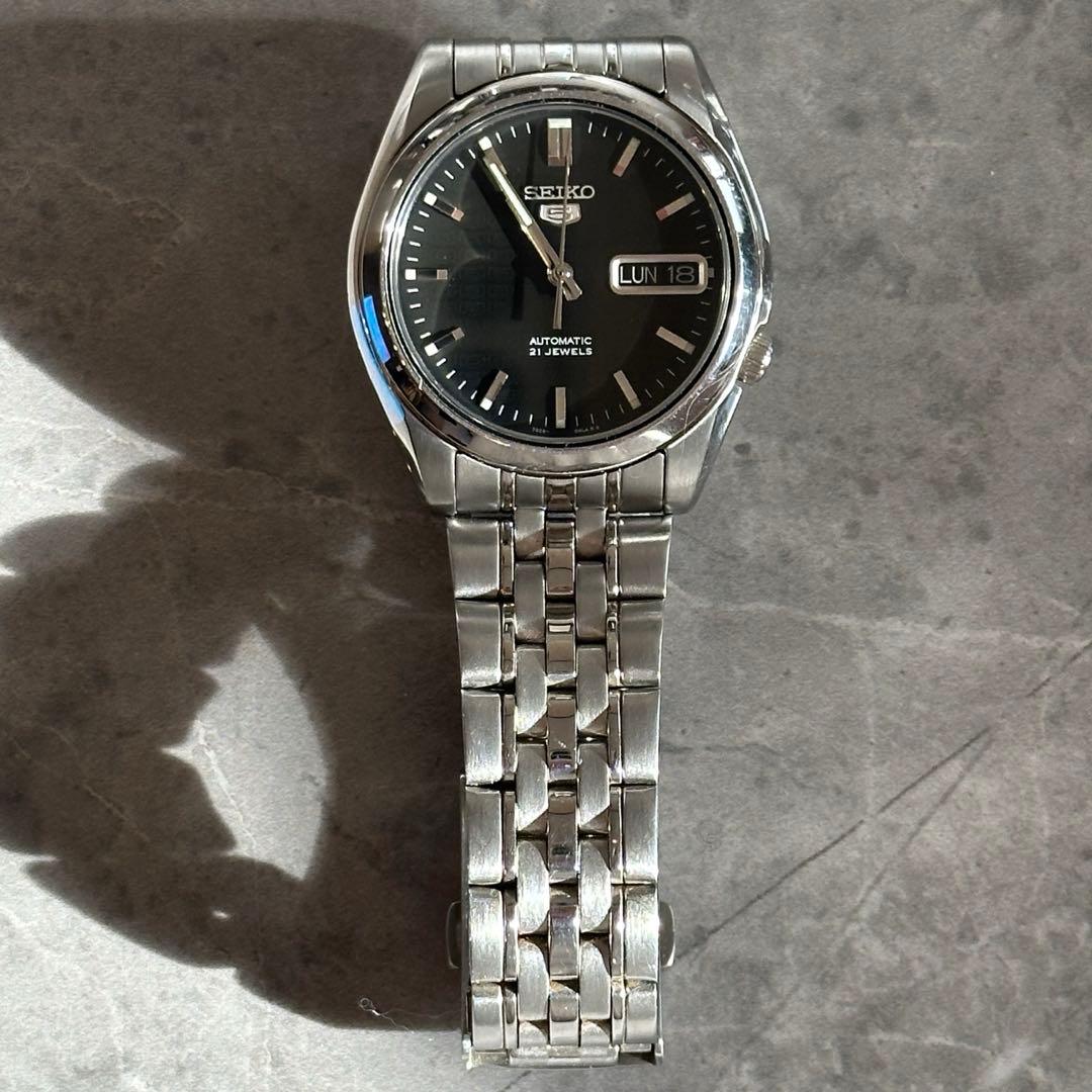 SEIKO5 腕時計　自動巻き　セイコー5 裏スケ SNK361K1 7S26