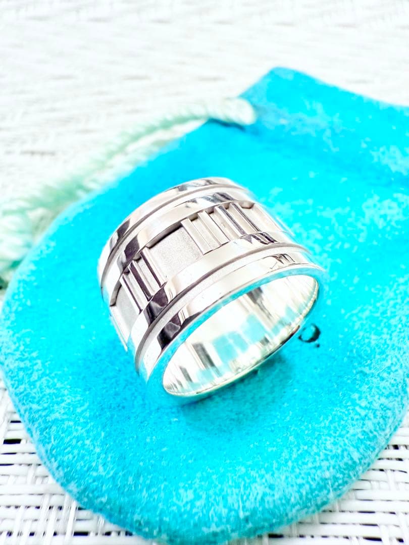 ティファニー　アトラス　ワイド　指輪　リング　10号　研磨仕上済美品 925