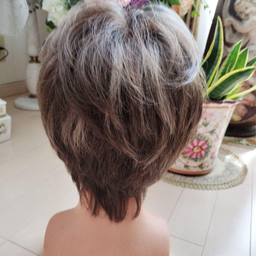 ショートボブウィッグ グラデーションブラウン