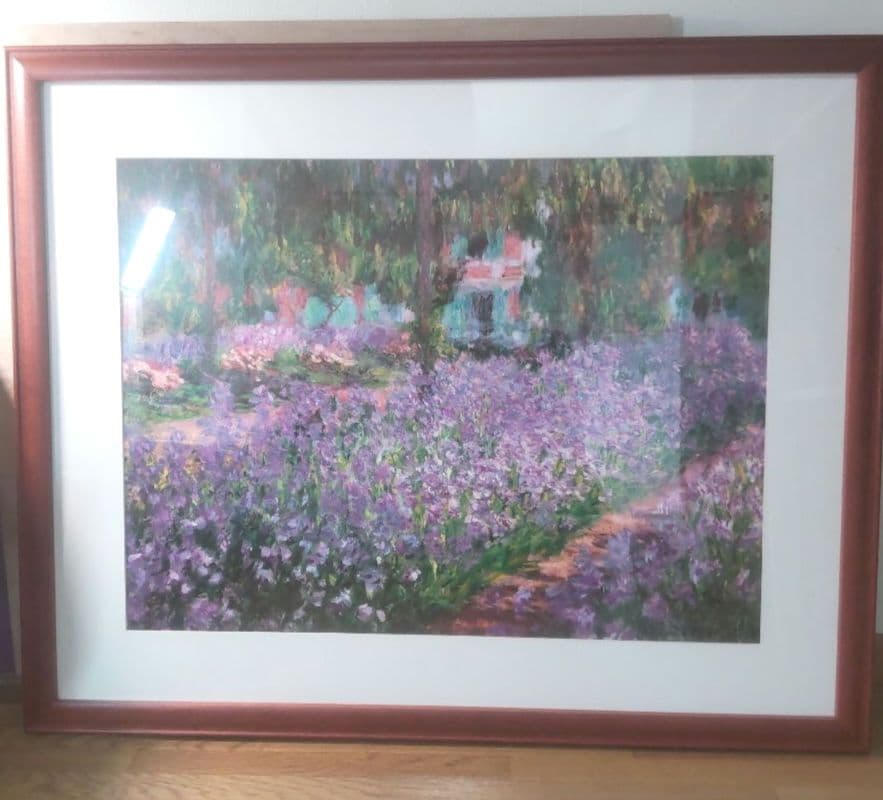 MONET　モネ　大型　絵画　1900年　ジヴェルニーのモネの庭