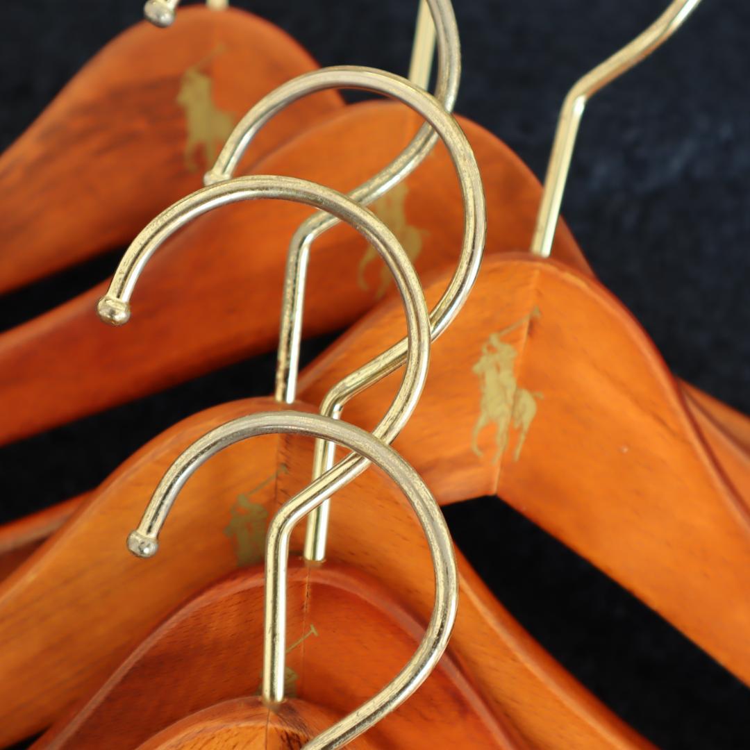 ポロラルフローレン 木製ハンガー　7本セット