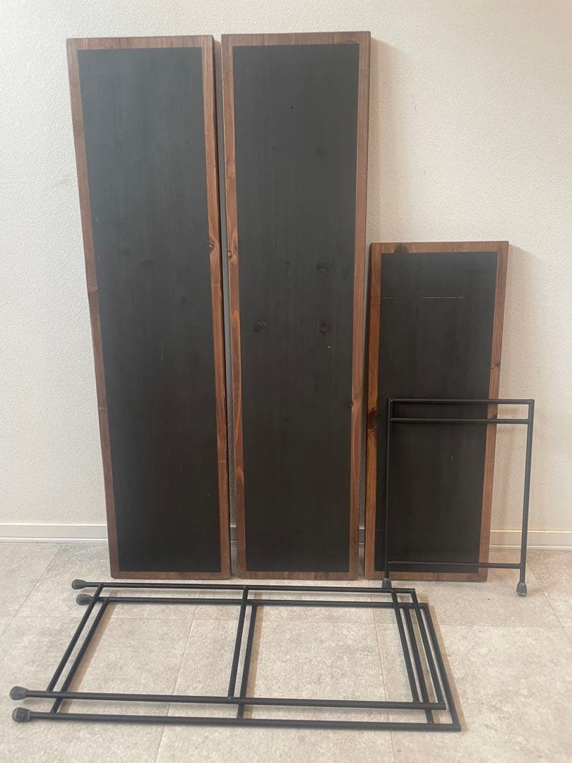 アイアンシェルフ ハシゴ3段 キャンプ アイアン家具　アウトドア ラック