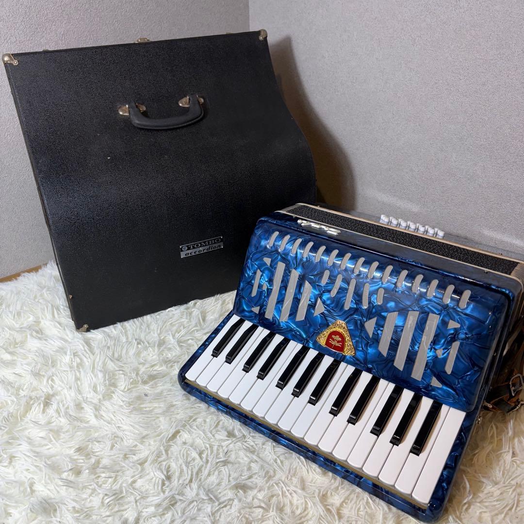 【美品】TOMBO アコーディオン No.211 30鍵盤 ハードケース付