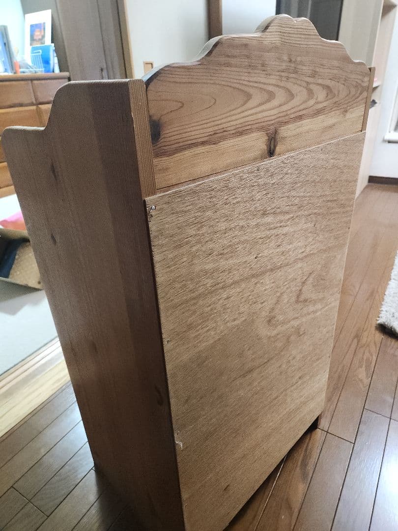 カントリー家具　パイン材　収納ラックパイン材使用手作り