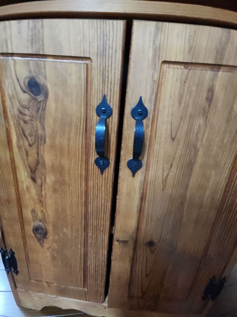 カントリー家具　パイン材　収納ラックパイン材使用手作り