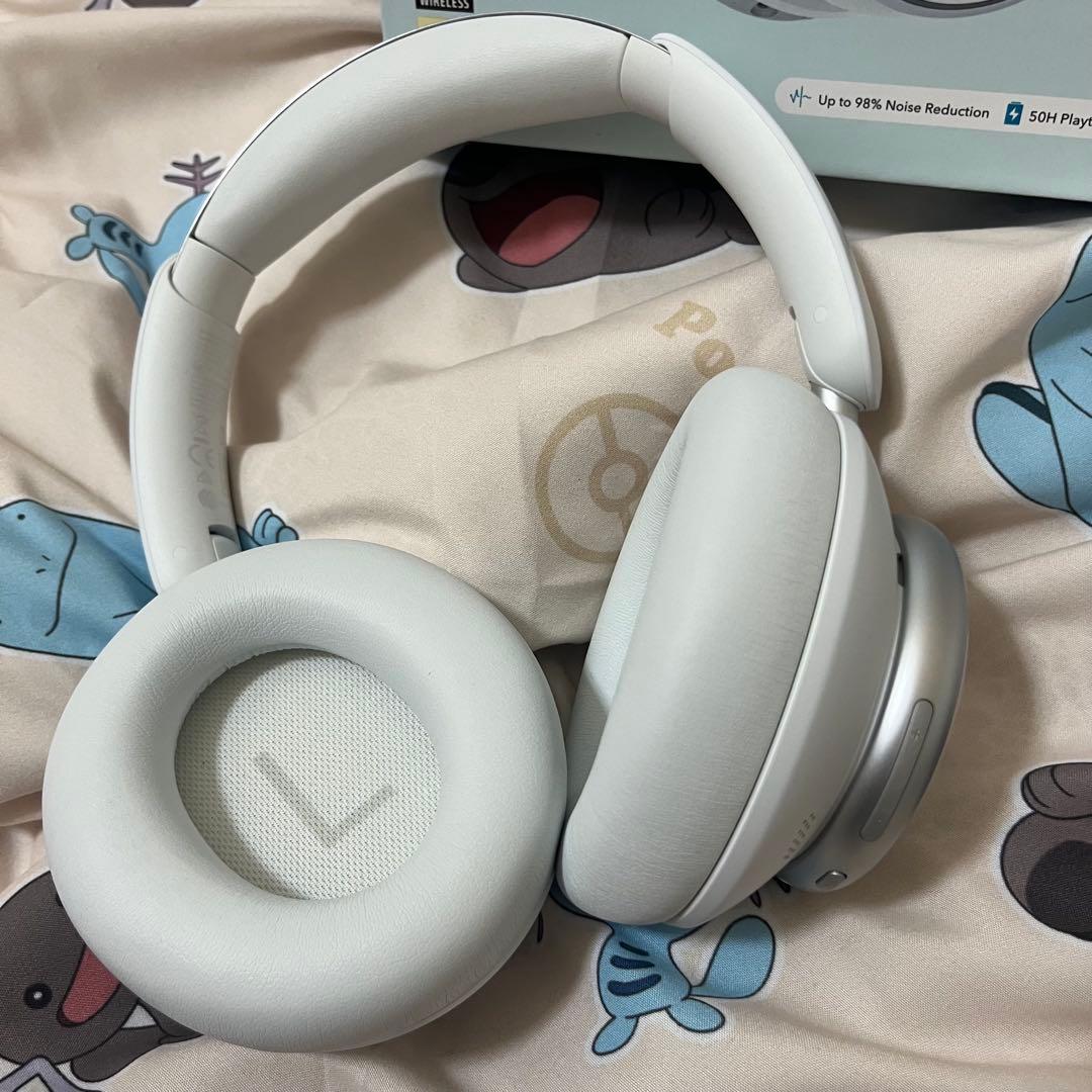 soundcore SPACE Q45 ワイヤレスヘッドフォン ホワイト 白