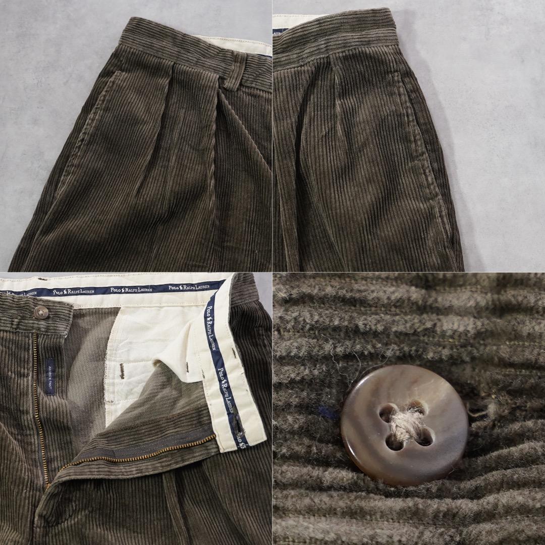 ポロ ラルフローレン W34 コーデュロイ ポロチノ アンドリュー 90s 茶