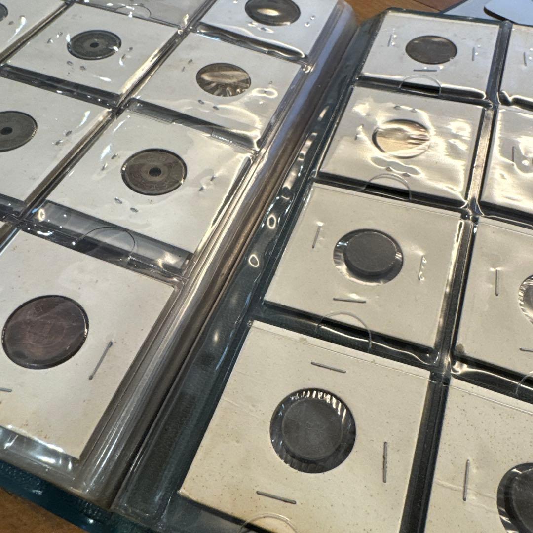 早い者勝ち　旧貨幣　アルバムセット 3冊　97個　古銭　コレクション