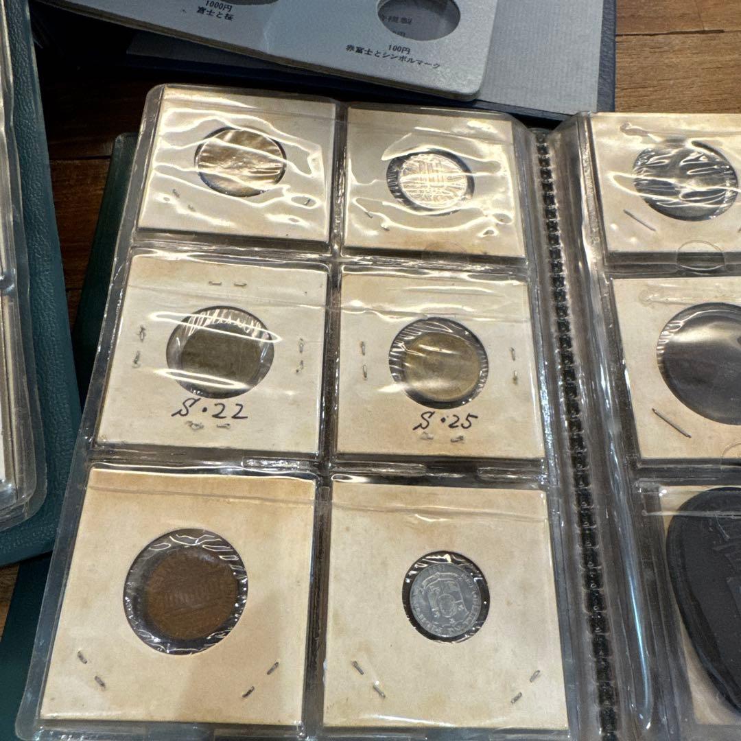 早い者勝ち　旧貨幣　アルバムセット 3冊　97個　古銭　コレクション