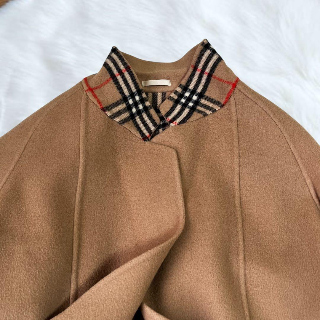 【極美品】バーバリーズ　ダブルチェスター ピーコート ウール　ノバチェック