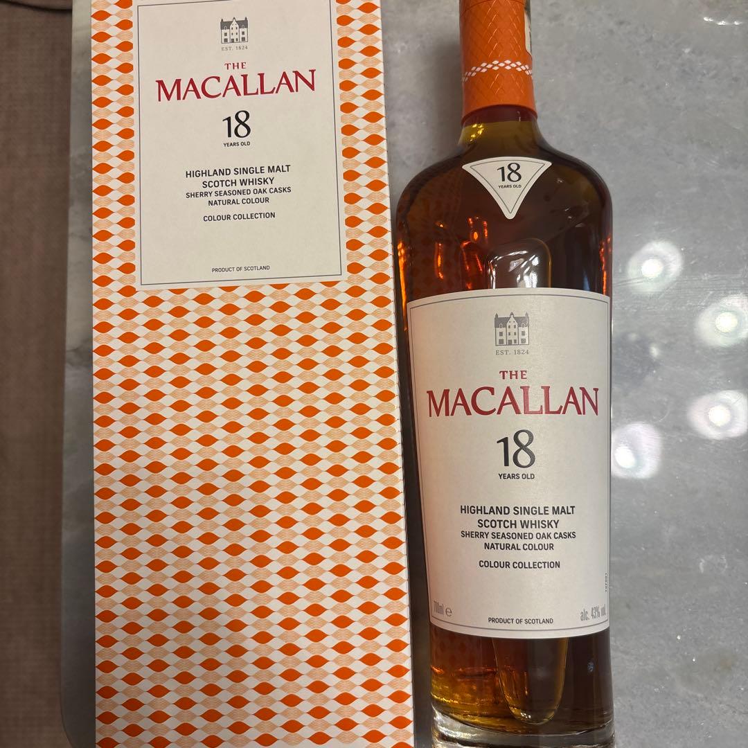 【新品未開封】 MACALLAN 18年 シングルモルトウイスキー 700ml