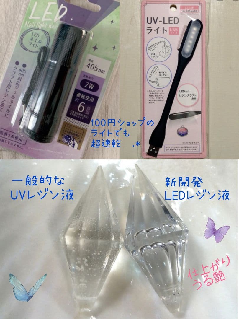 専用レジン液 シエル6本、ツキハナ2本、ソフト2本、コーティング剤つき✩.*˚